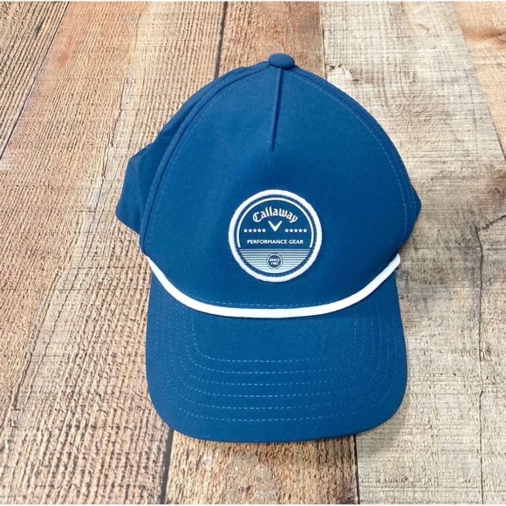 Callaway Mens Bogey Free Golf Hat Navy Blue Performance Gear Snapback 5224087‎